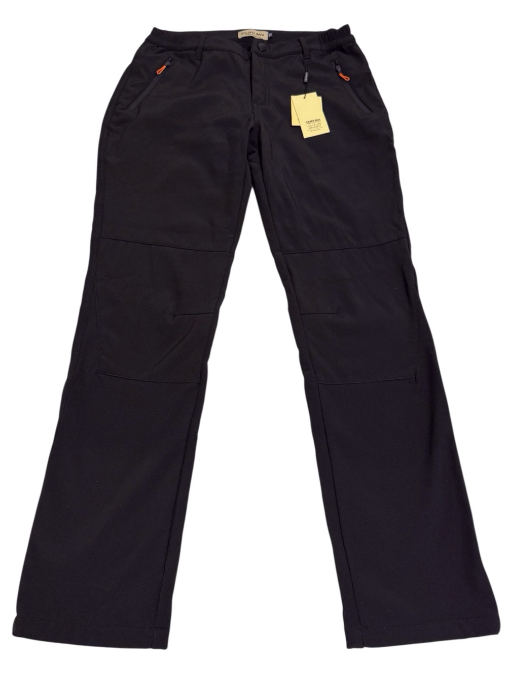 Cami Mia Black Outdoor Windproof Hiking Pants Fleece Lined Size 30 x 30 NEW